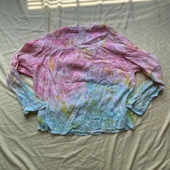 Pilcro Anthropologie | Watercolor Tie-Dye Blouse | Size XL | Used - Picture 2 of 3